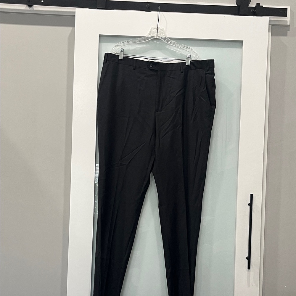 Santorelli Romeo Men's Black Dress Pants, Size 42